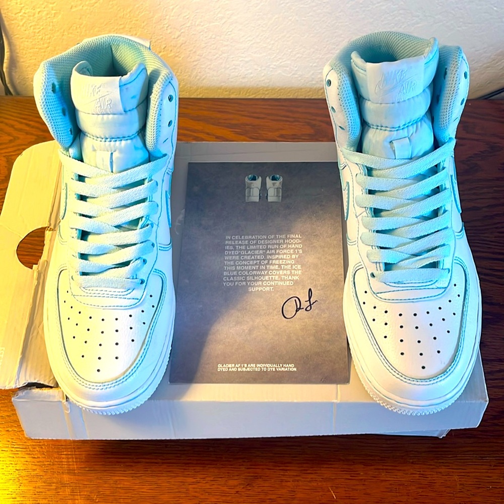 Brand New NIKE AF1 High “Glacier” ICE BLUE COLORWAY by Ron Louis